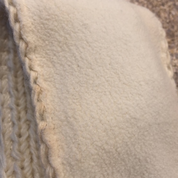 SIJJL Wool and Fleece Lined Cream Headwear Headwrap Floral/Flower - Picture 9 of 16